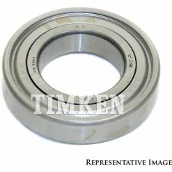 Conrad Deep Groove Single Row Radial Ball Bearing with 2-Seals, Timken 100CCAB